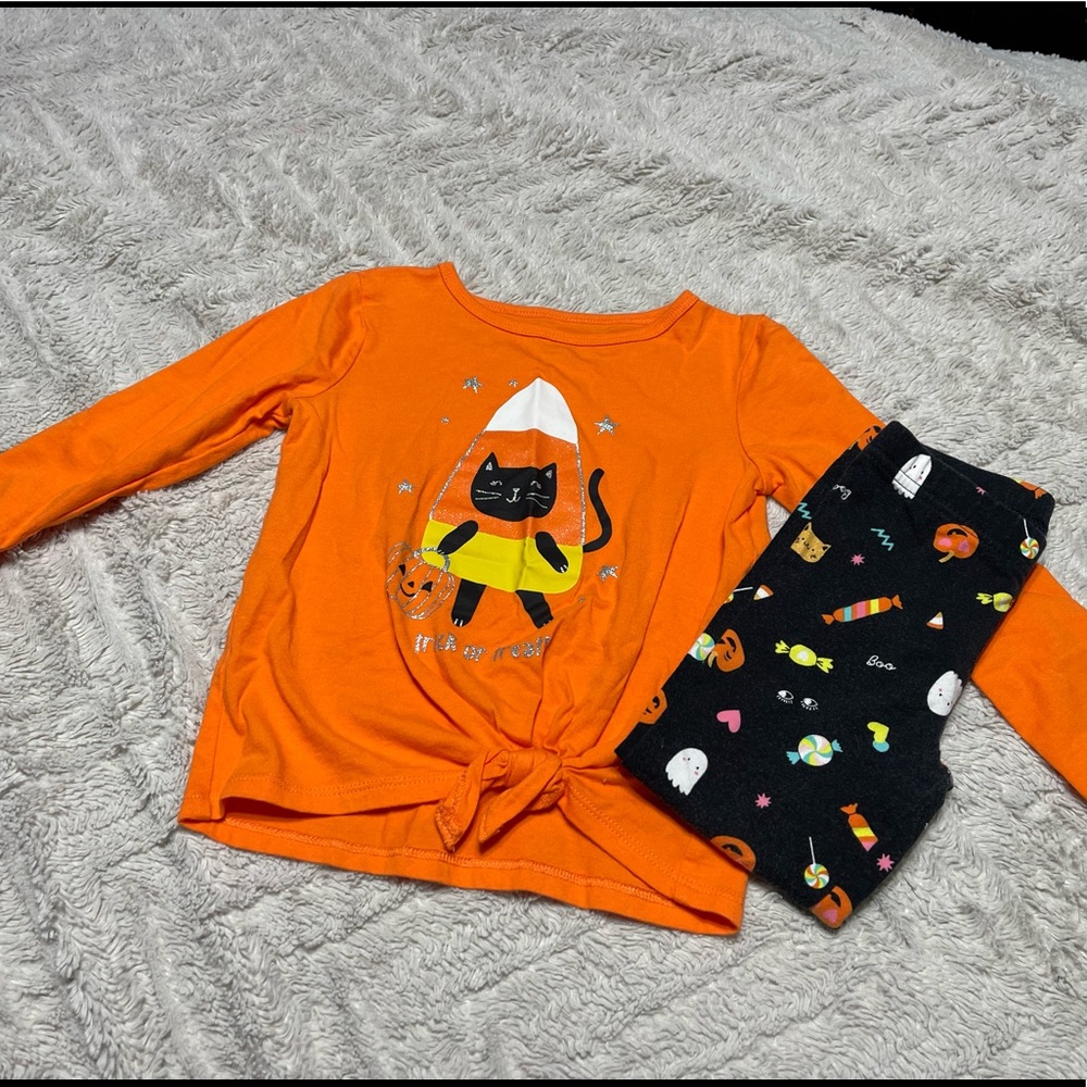 Carters 3T Halloween shirt & leggings set